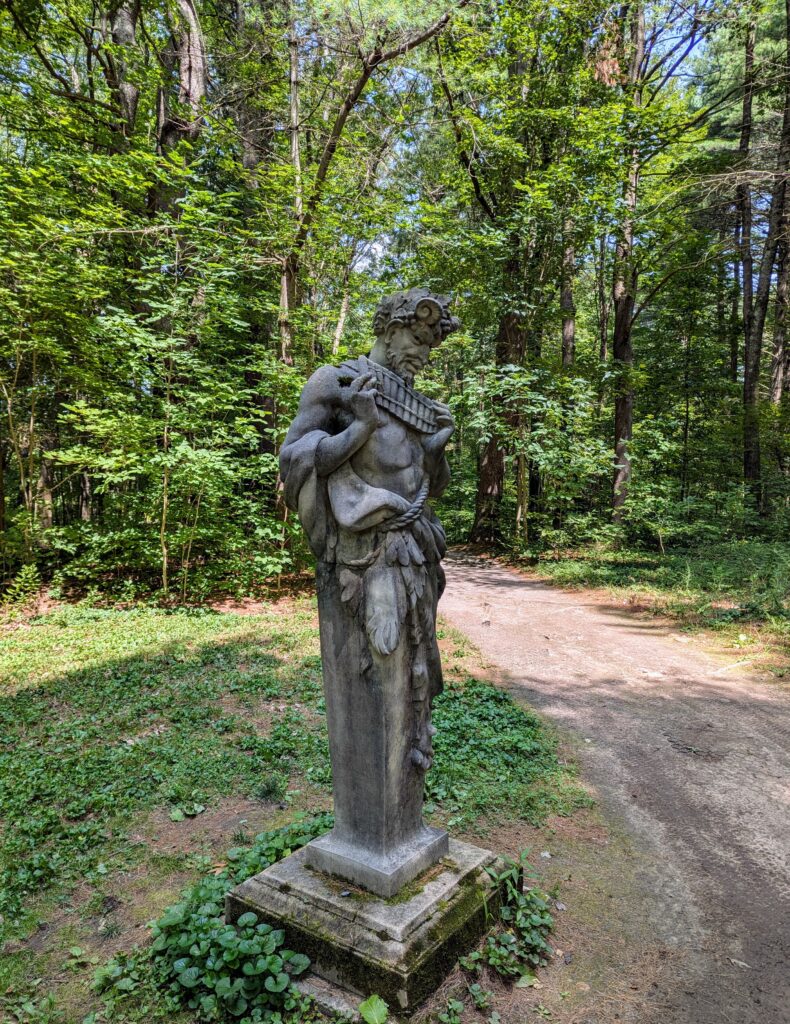 Sculpture of Pan at New England Botantic Garden